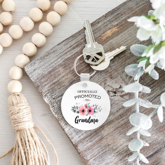 OFFICIALLY PROMOTED TO GRANDMA KEYCHAIN Harlow Boutique Official Online Store 