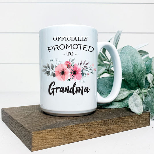 OFFICIALLY PROMOTED TO GRANDMA MUG Harlow Boutique Official Online Store 