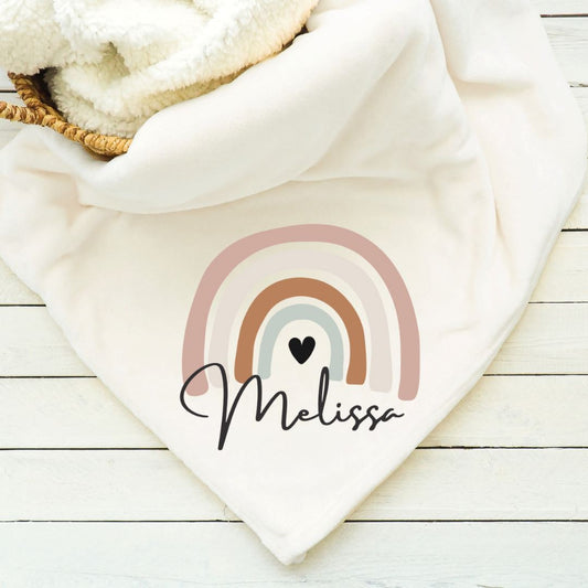 Name Rainbow Blanket Blankets Harlow Boutique Official Online Store 