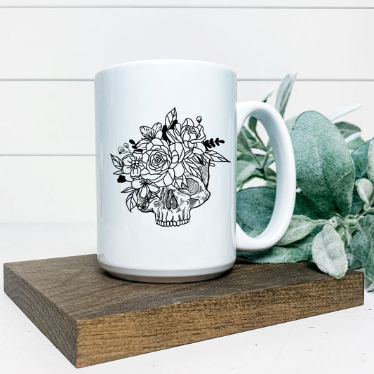 FLORAL SKULL MUG Harlow Boutique Official Online Store 