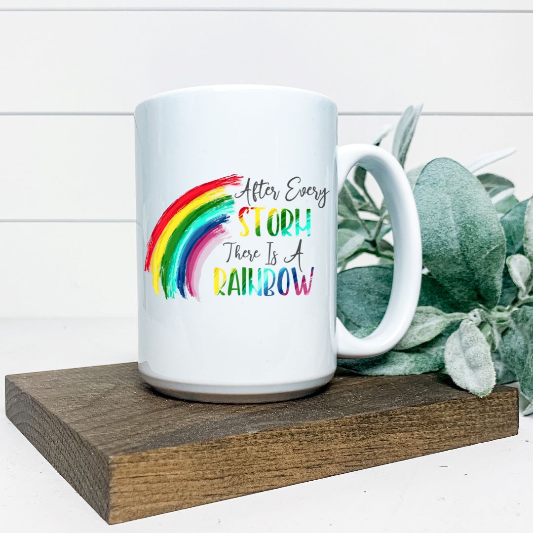 AFTER EVERY STORM THERE IS A RAINBOW MUG Harlow Boutique Official Online Store 