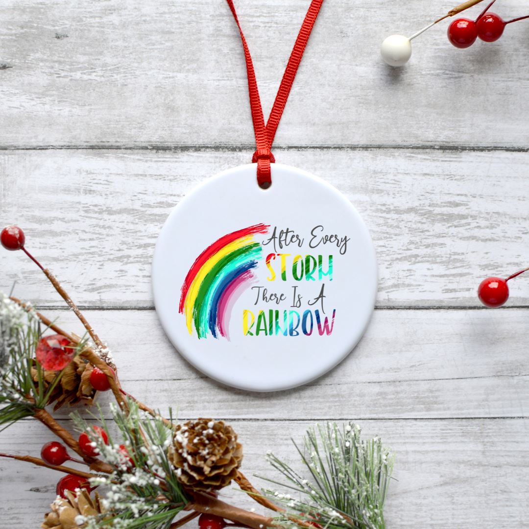 AFTER EVERY STORM THERE IS A RAINBOW ORNAMENT Harlow Boutique Official Online Store 