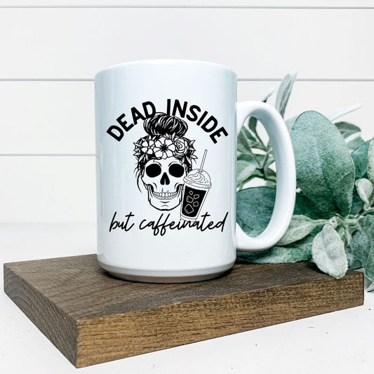 DEAD INSIDE BUT CAFFEINATED MUG Harlow Boutique Official Online Store 