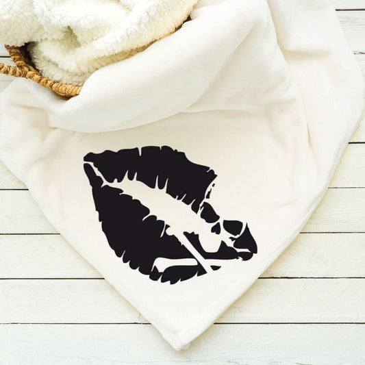 Lips - Kiss of Death Blanket Blankets Harlow Boutique Official Online Store 