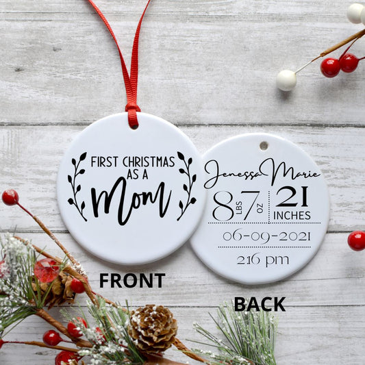 FIRST CHRISTMAS AS A MOM ORNAMENT Harlow Boutique Official Online Store 