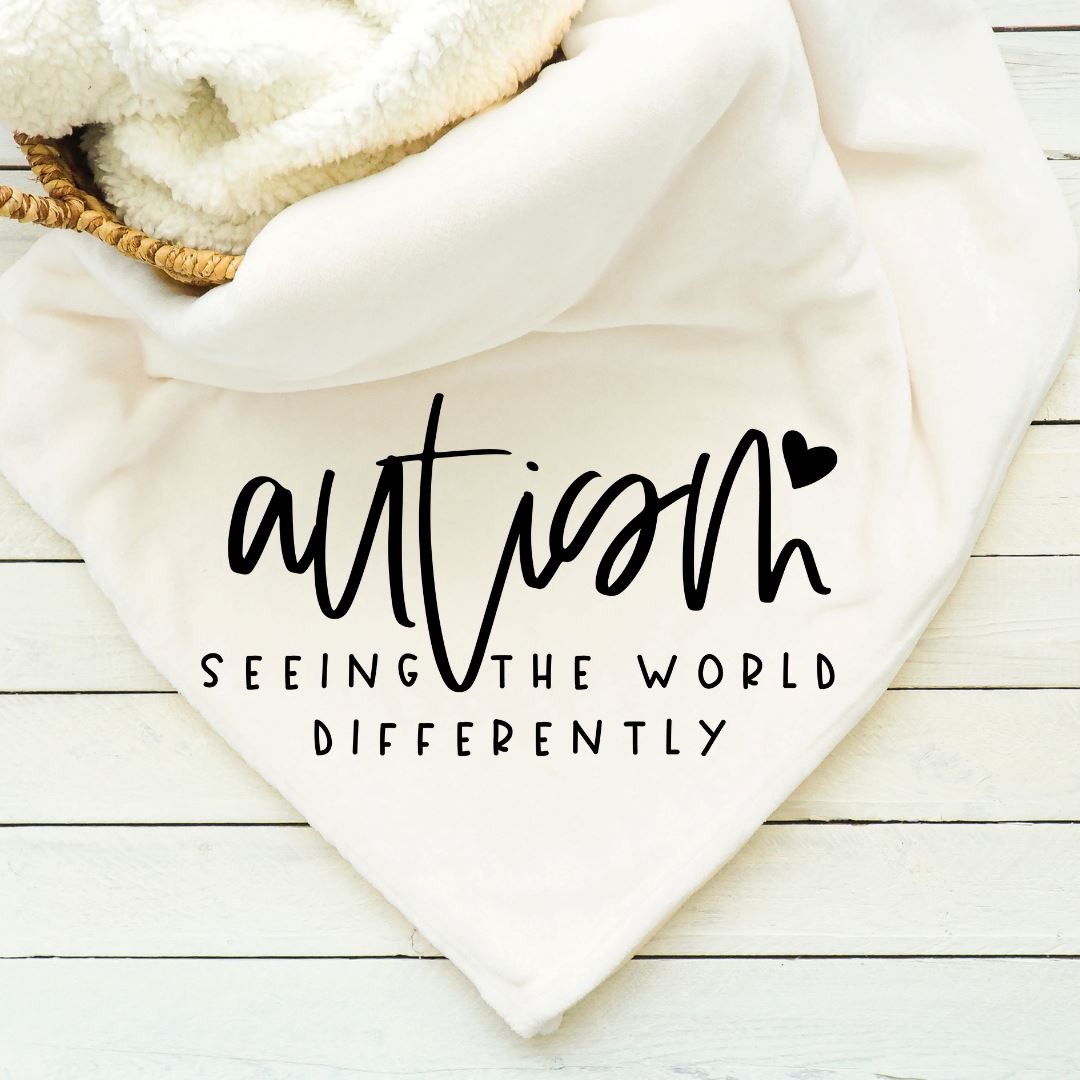 Autism Seeing the World Differently Blanket Blankets Harlow Boutique Official Online Store 