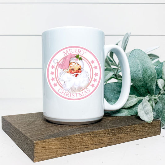 MERRY CHRISTMAS PINK SANTA MUG Harlow Boutique Official Online Store 