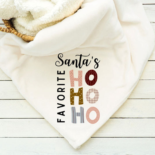 Santa's Favorite Ho Ho Ho Blanket Blankets Harlow Boutique Official Online Store 