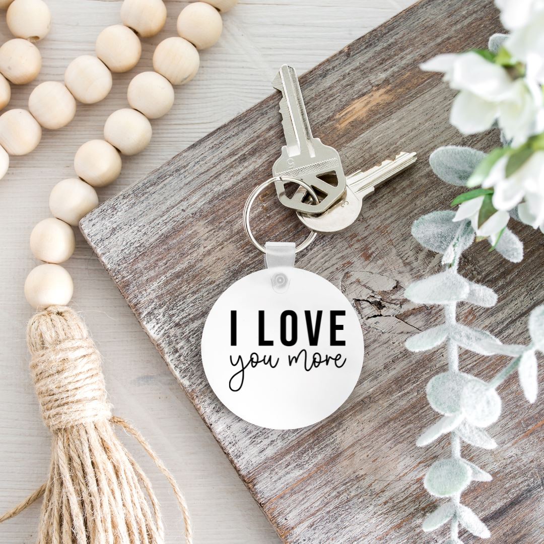 I LOVE YOU MORE KEYCHAIN Harlow Boutique Official Online Store 