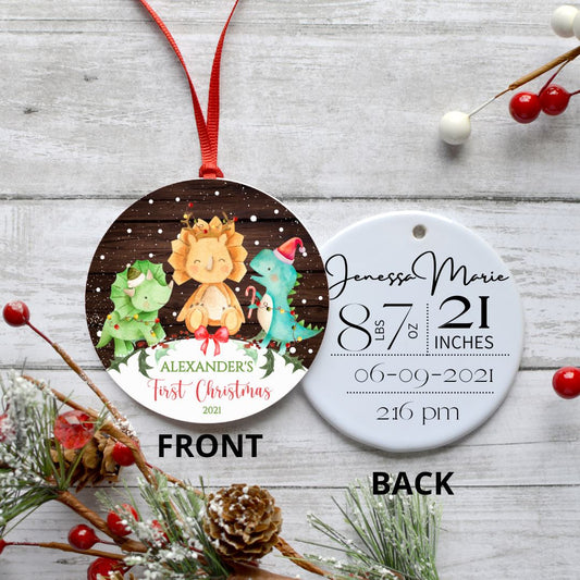 FIRST CHRISTMAS DINOSAUR ORNAMENT Harlow Boutique Official Online Store 