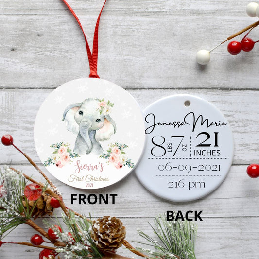 FIRST CHRISTMAS ELEPHANT ORNAMENT Harlow Boutique Official Online Store 