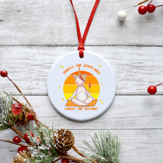 INHALE THE GOOD SHIT EXHALE THE BAD SHIT ORNAMENT Harlow Boutique Official Online Store 