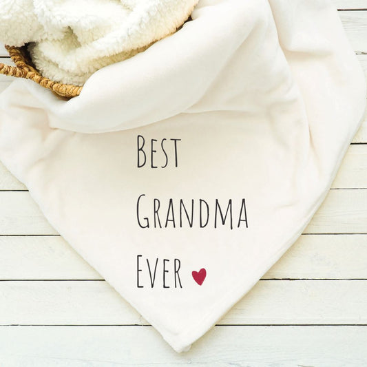 Best Grandma Ever Blanket Blankets Harlow Boutique Official Online Store 