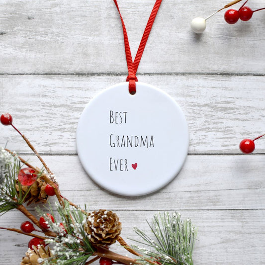 BEST GRANDMA EVER ORNAMENT Harlow Boutique Official Online Store 