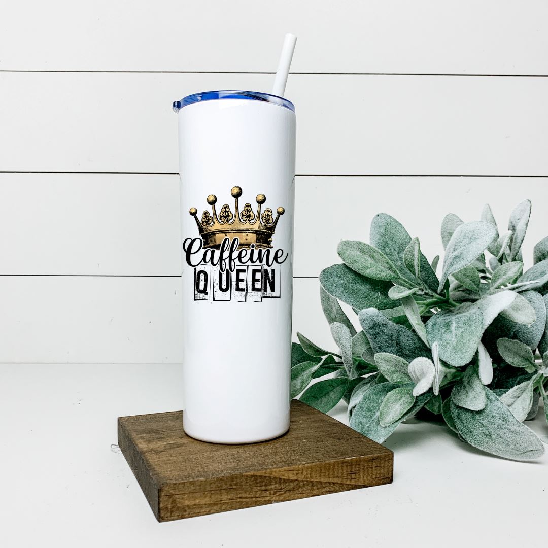 CAFFEINE QUEEN TALL TUMBLER Tumblers Harlow Boutique Official Online Store 