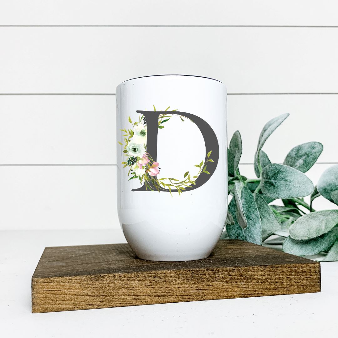 LETTER D WINE TUMBLER Harlow Boutique Official Online Store 