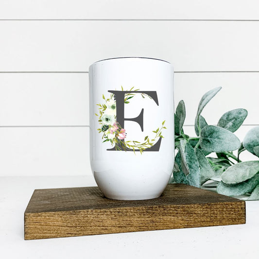 LETTER E WINE TUMBLER Harlow Boutique Official Online Store 