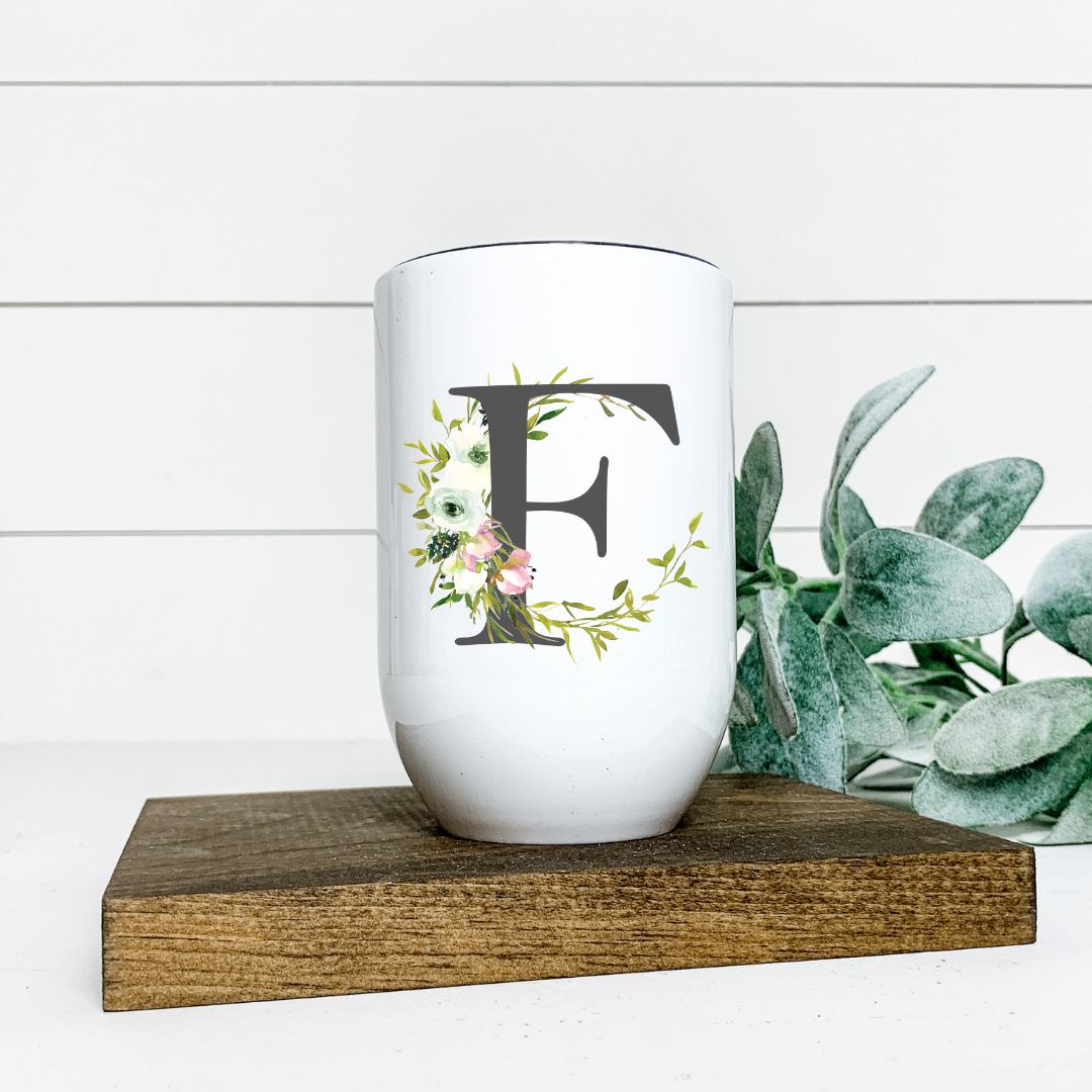 LETTER F WINE TUMBLER Harlow Boutique Official Online Store 