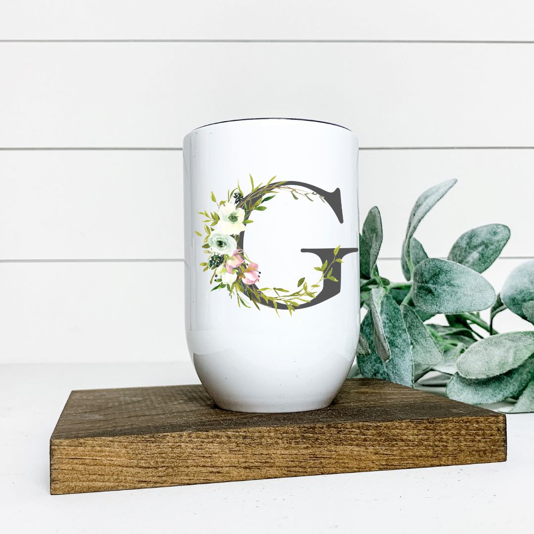 LETTER G WINE TUMBLER Harlow Boutique Official Online Store 