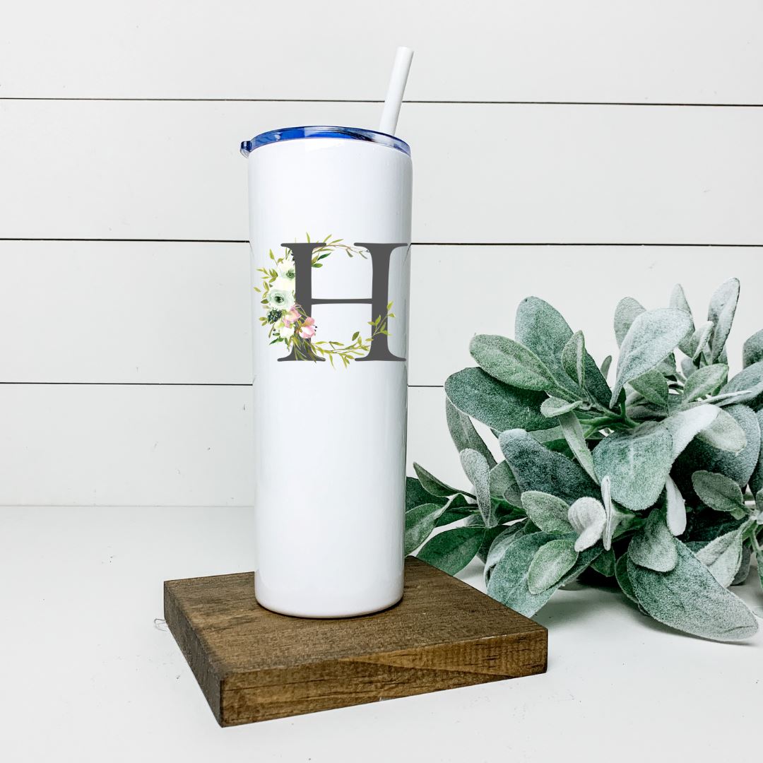 LETTER H TALL TUMBLER Tumblers Harlow Boutique Official Online Store 