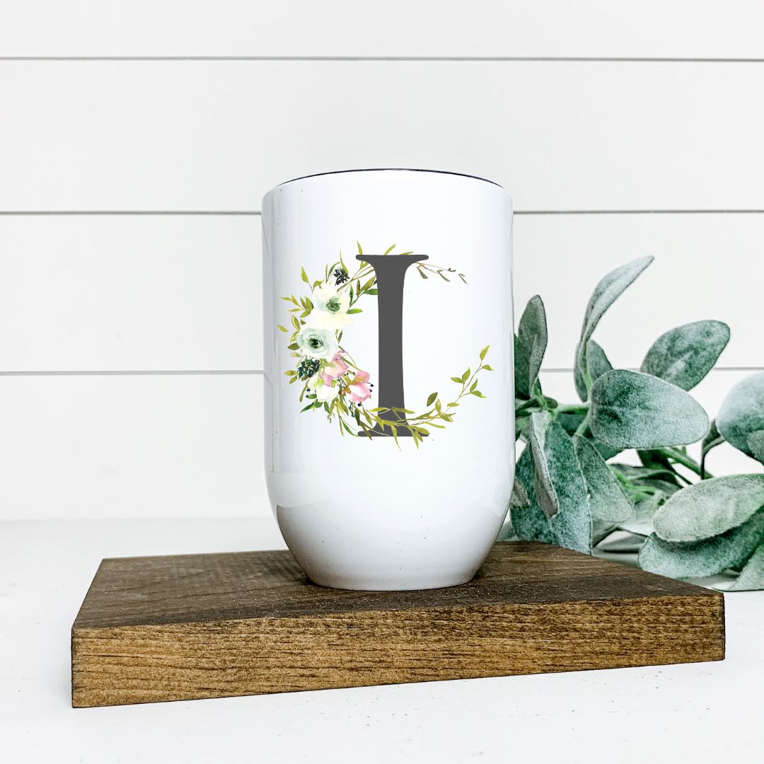 LETTER I WINE TUMBLER Harlow Boutique Official Online Store 