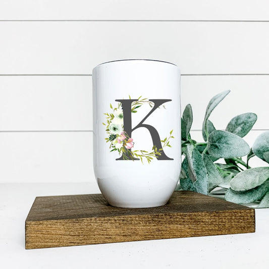 LETTER K WINE TUMBLER Harlow Boutique Official Online Store 