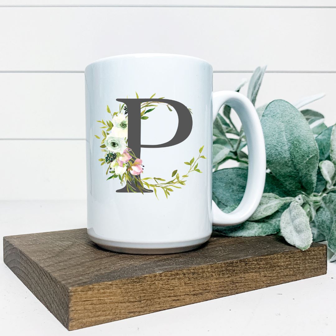 LETTER P MUG Harlow Boutique Official Online Store 