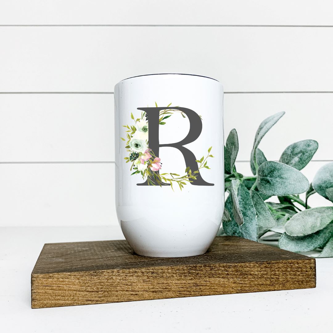 LETTER R WINE TUMBLER Harlow Boutique Official Online Store 