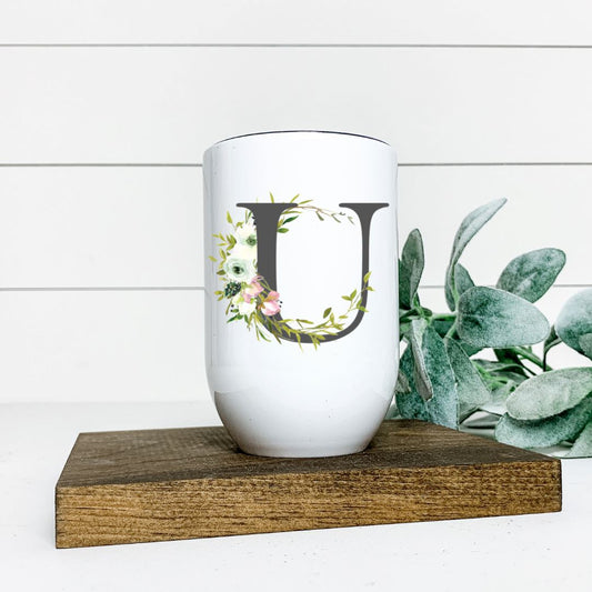 LETTER U WINE TUMBLER Harlow Boutique Official Online Store 