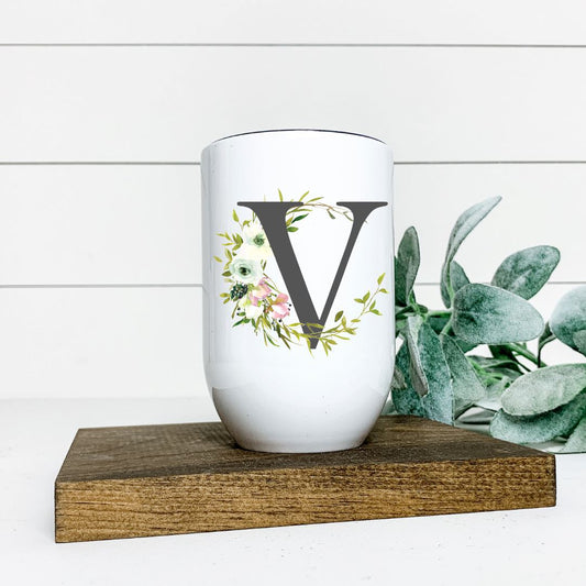 LETTER V WINE TUMBLER Harlow Boutique Official Online Store 