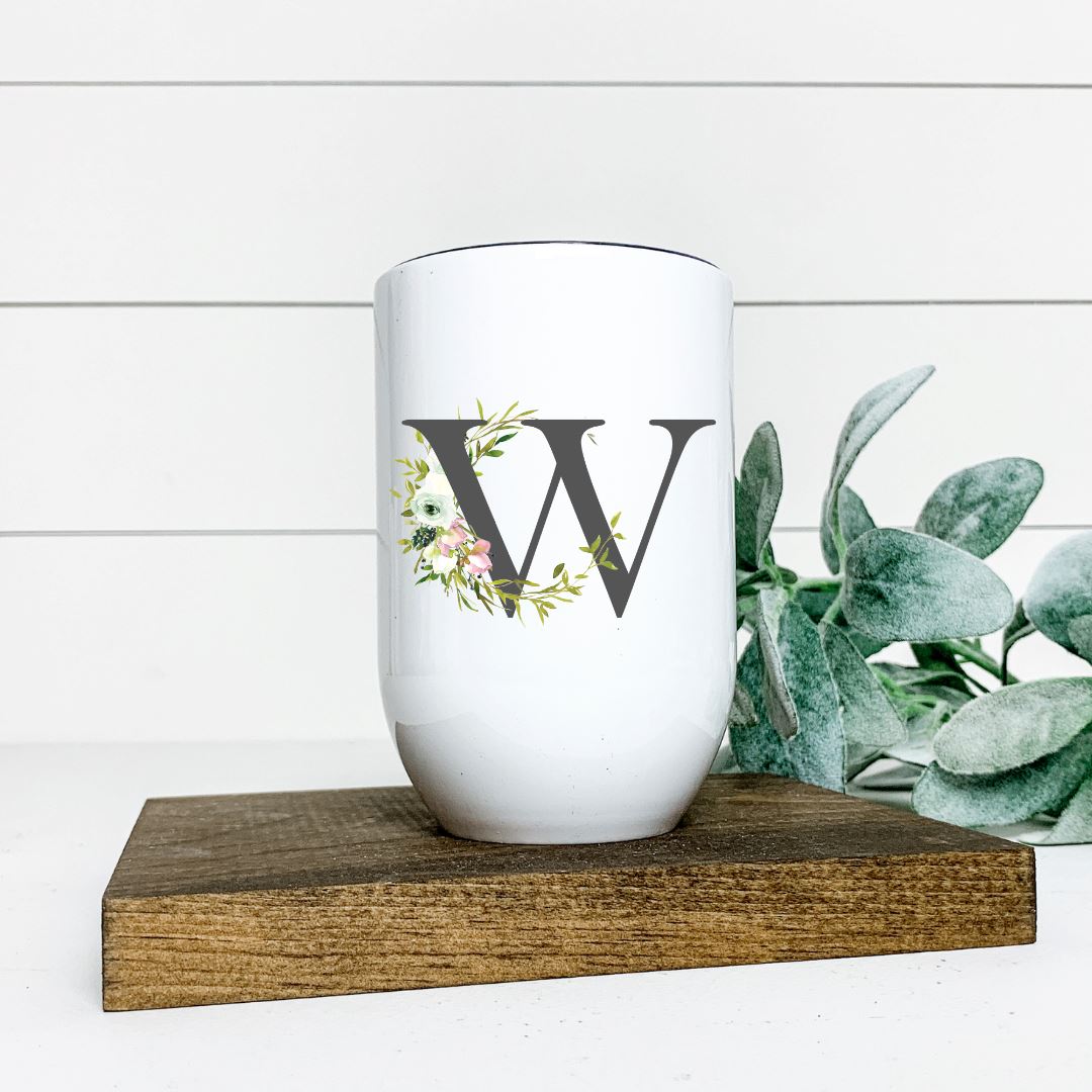 LETTER W WINE TUMBLER Harlow Boutique Official Online Store 