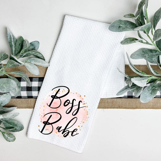 BOSS BABE TEA TOWEL Harlow Boutique Official Online Store 