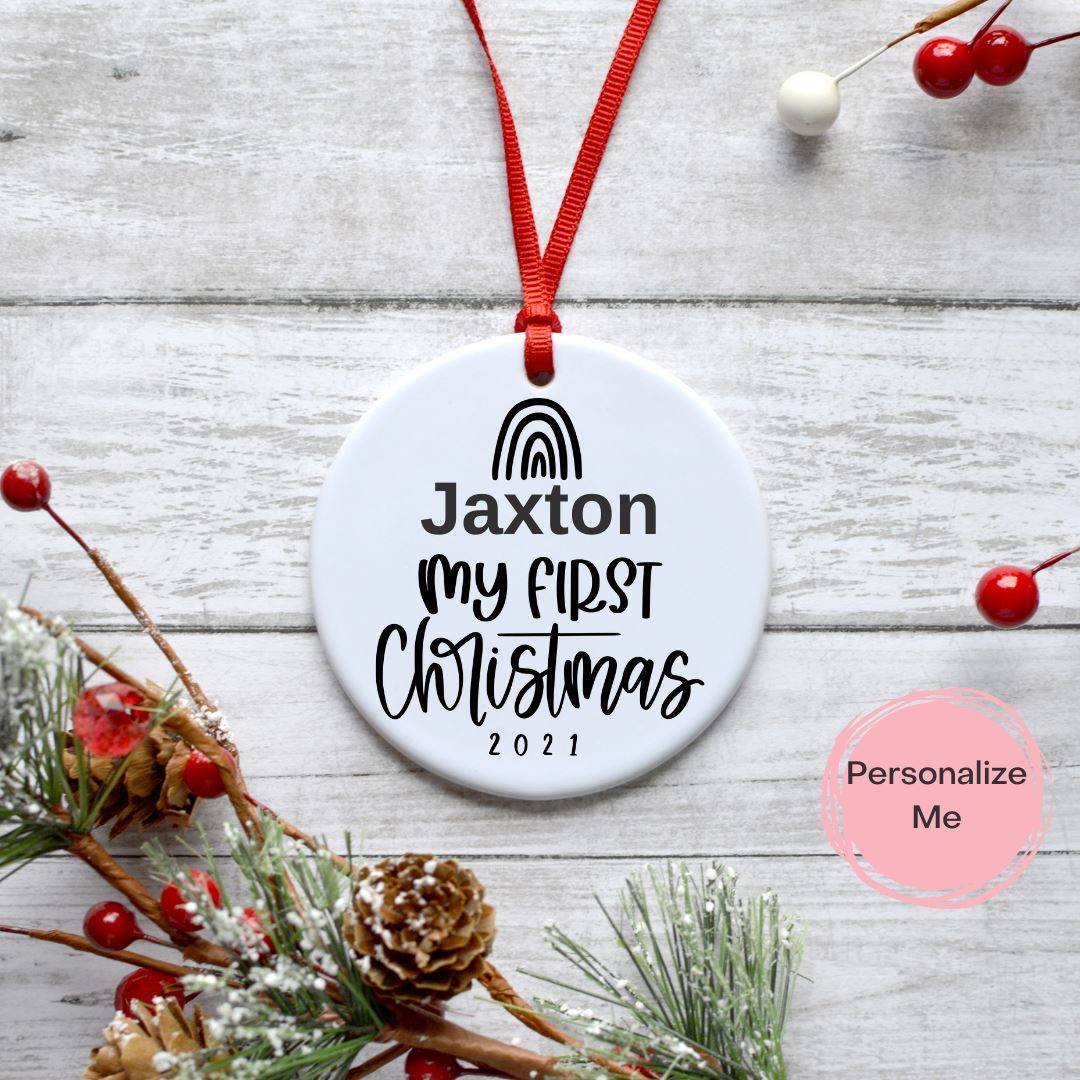 MY FIRST CHRISTMAS RAINOW ORNAMENT Harlow Boutique Official Online Store 