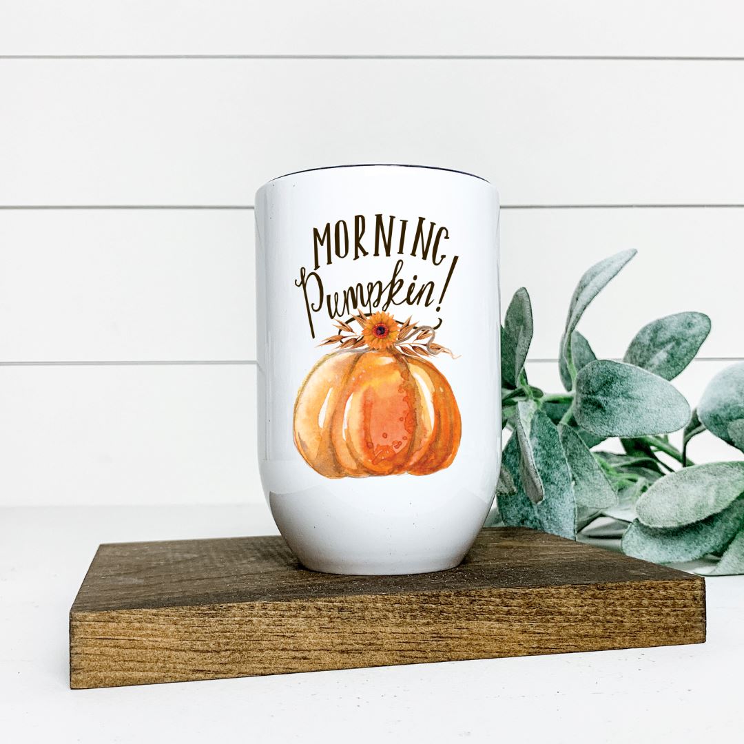 MORNING PUMPKIN WINE TUMBLER Harlow Boutique Official Online Store 