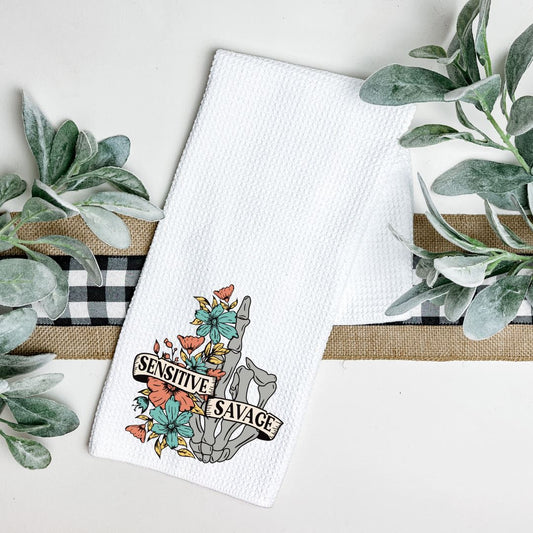 Sensitive Savage TEA TOWEL Harlow Boutique Official Online Store 