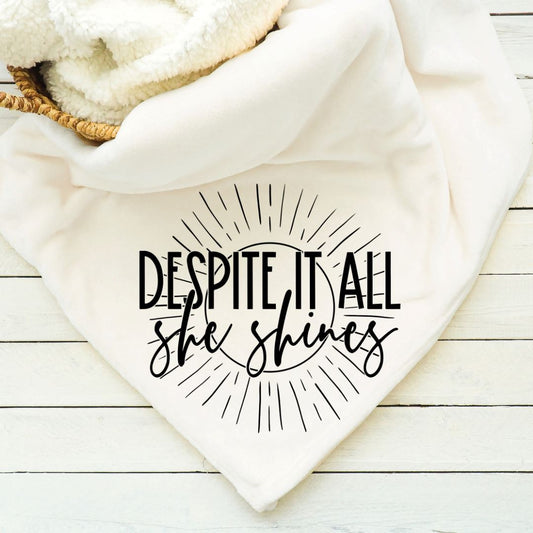 Despite It All She Shines Blanket Blankets Harlow Boutique Official Online Store 