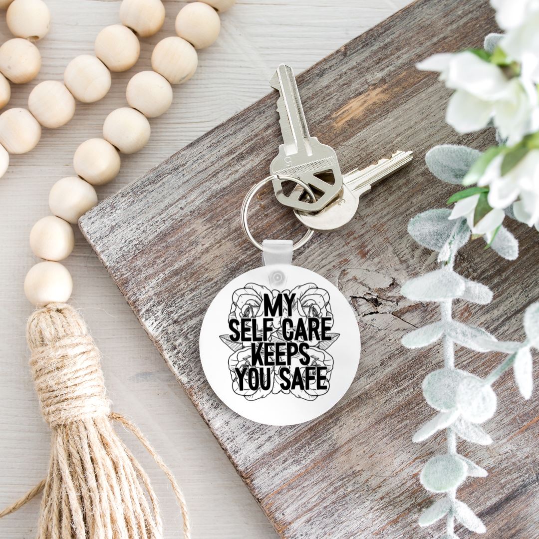 MY SELF CARE KEEPS YOU SAFE KEYCHAIN Harlow Boutique Official Online Store 