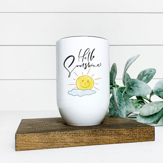 HELLO SUNSHINE WINE TUMBLER Harlow Boutique Official Online Store 