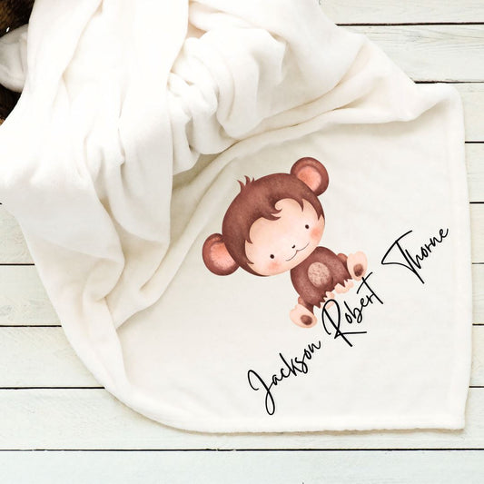 Monkey Baby Blanket Blankets Harlow Boutique Official Online Store 