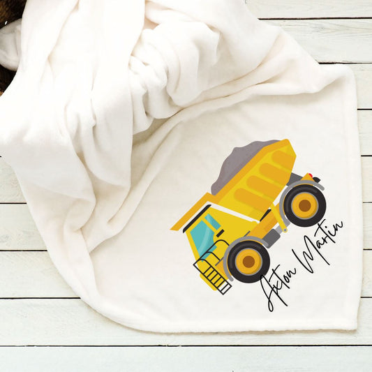 Construction Rock Truck Baby Blanket Blankets Harlow Boutique Official Online Store 