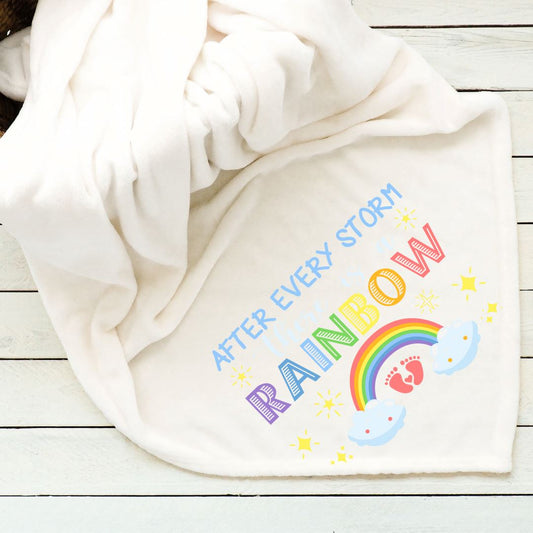 Rainbow - After Every Storm There is a Rainbow Baby Blanket Blankets Harlow Boutique Official Online Store 