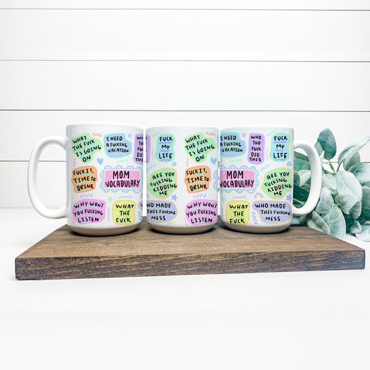 MOM VOCABULARY - SWEARY MUG Harlow Boutique Official Online Store 