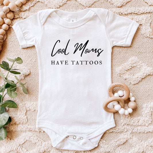 Cool Moms Have Tattoos Baby Bodysuit Harlow Boutique Official Online Store 