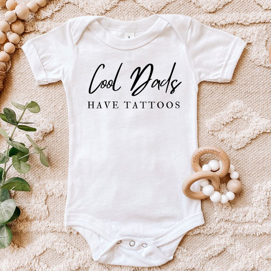 Cool Dads Have Tattoos Baby Bodysuit Harlow Boutique Official Online Store 