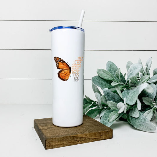 THEY WHISPERED TO HER YOU CANT WITHSTAND THE STORM TALL TUMBLER Tumblers Harlow Boutique Official Online Store 