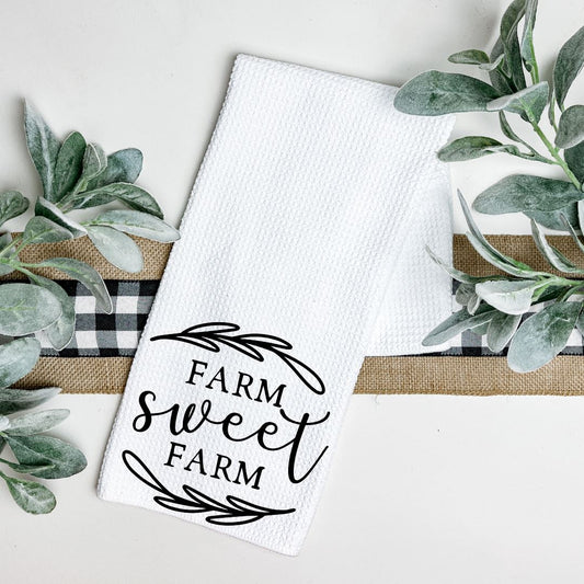 FARM SWEET FARM TEA TOWEL Harlow Boutique Official Online Store 