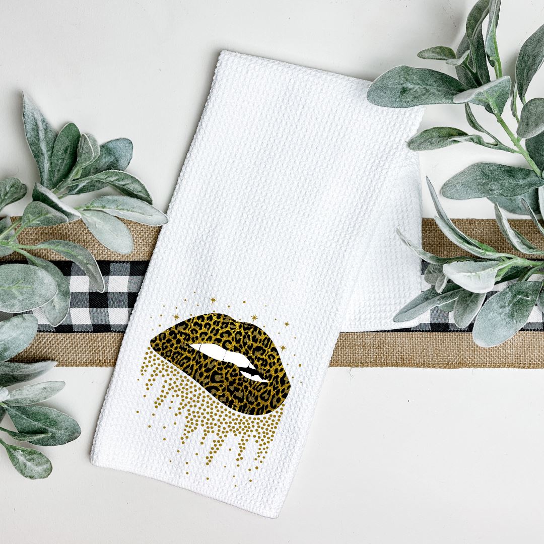 LEOPARD LIPS TEA TOWEL Harlow Boutique Official Online Store 