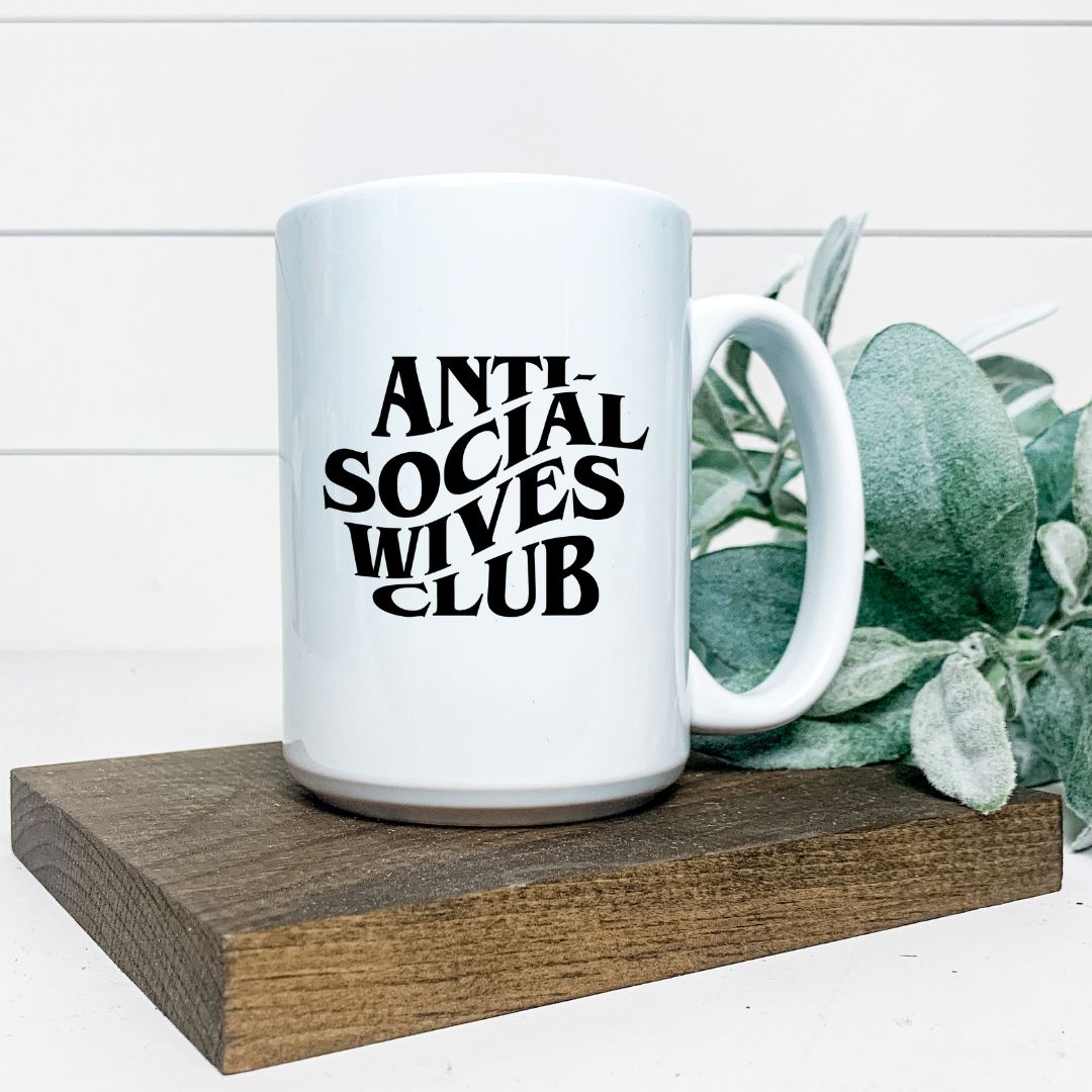 ANTI SOCIAL WIVES CLUB MUG Harlow Boutique Official Online Store 