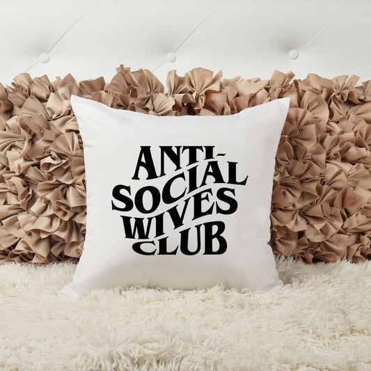 ANTI SOCIAL WIVES CLUB PILLOW Harlow Boutique Official Online Store 