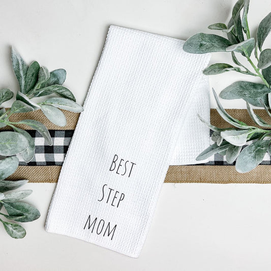 BEST STEP MOM TEA TOWEL Harlow Boutique Official Online Store 